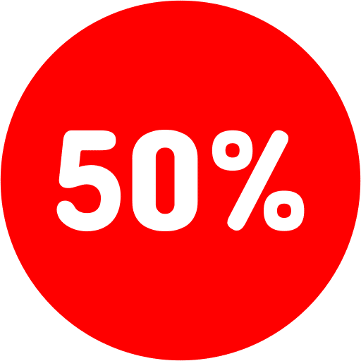 50%